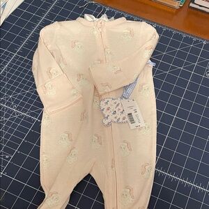 Edgehill Collection Blush Bunny Kids Footie